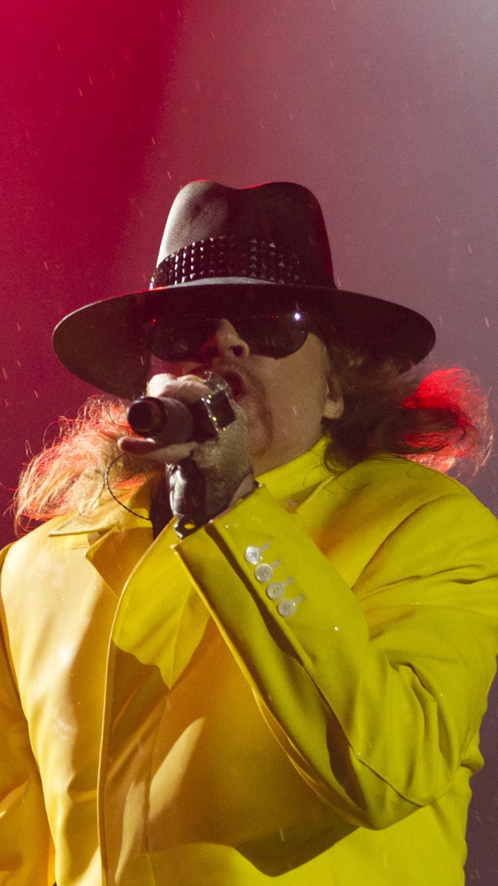 Rock in Rio, Guns N Roses, Amarillo, Rendimiento, Sica. Wallpaper in 720x1280 Resolution