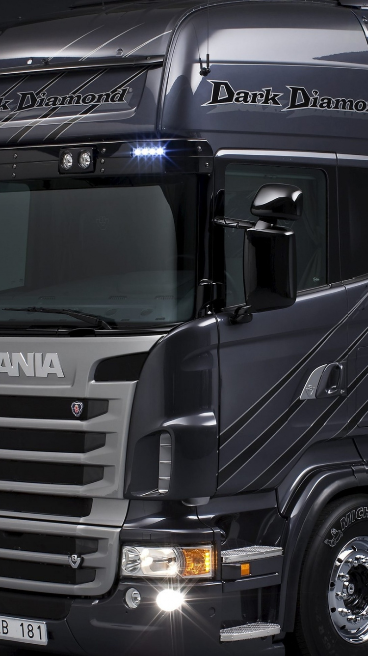 Camion Ford Blanc et Noir. Wallpaper in 750x1334 Resolution