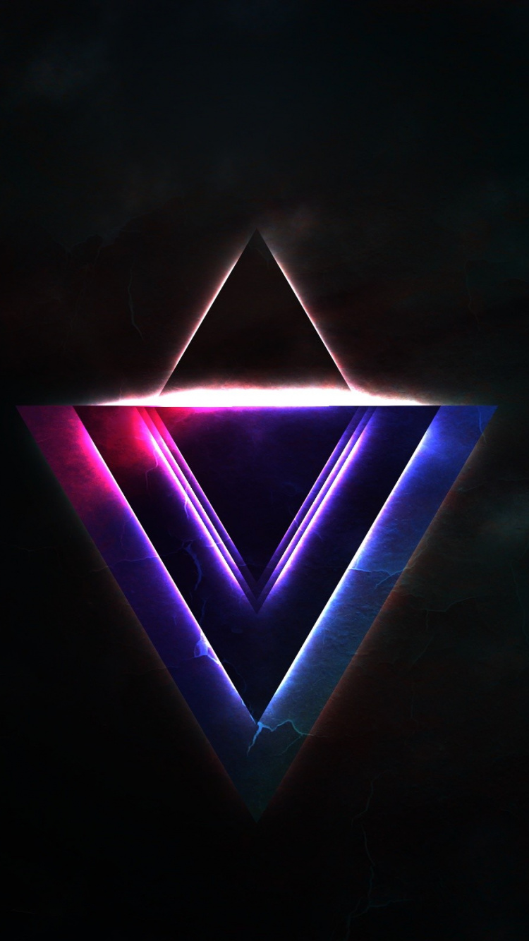 Illustration de Diamant Violet et Blanc. Wallpaper in 750x1334 Resolution