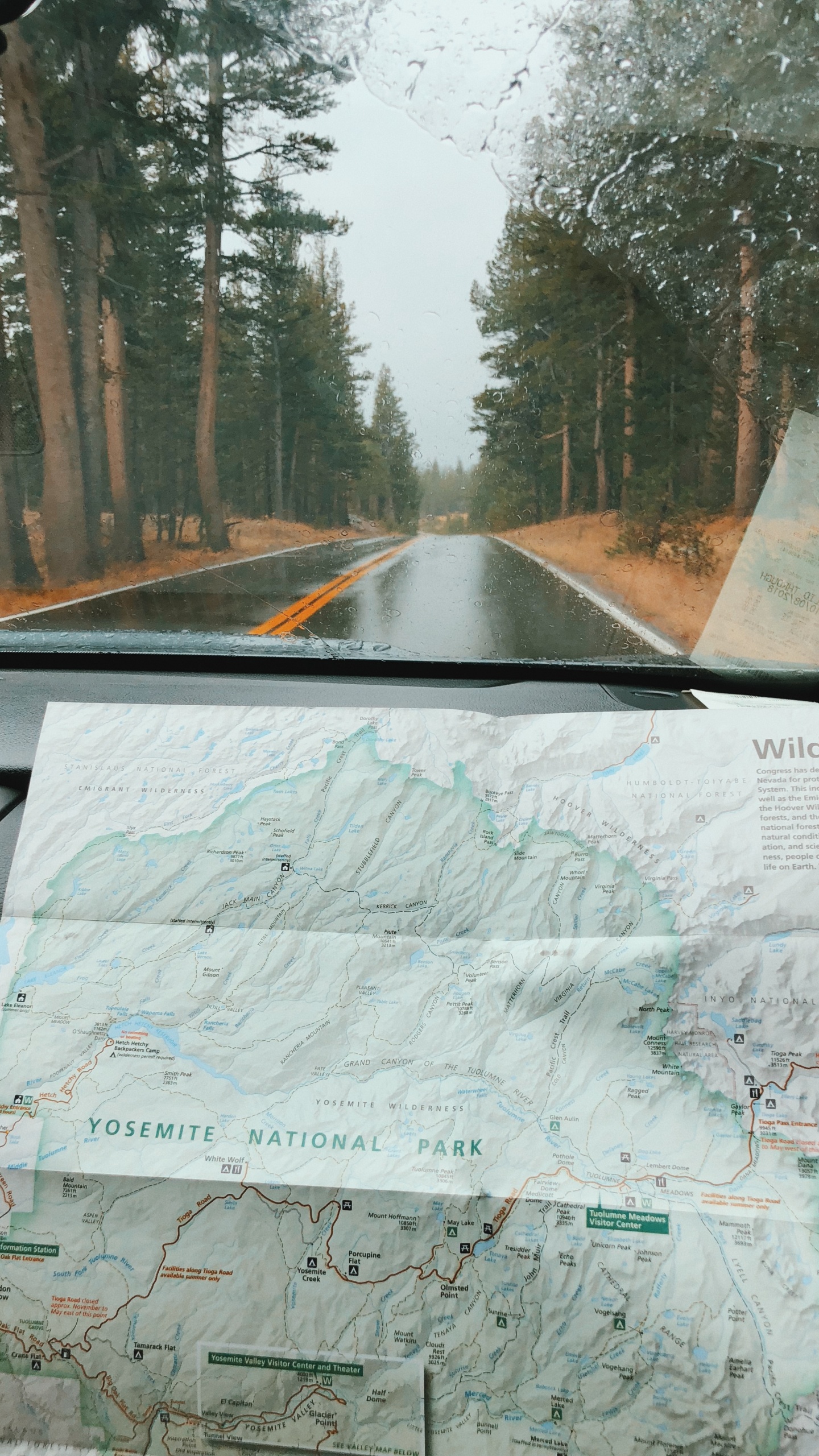 California, Usa, Yosemite Valley, Windshield, Cars. Wallpaper in 1440x2560 Resolution