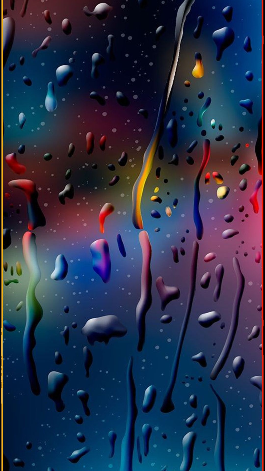 Peinture Abstraite Bleue et Verte. Wallpaper in 1080x1920 Resolution