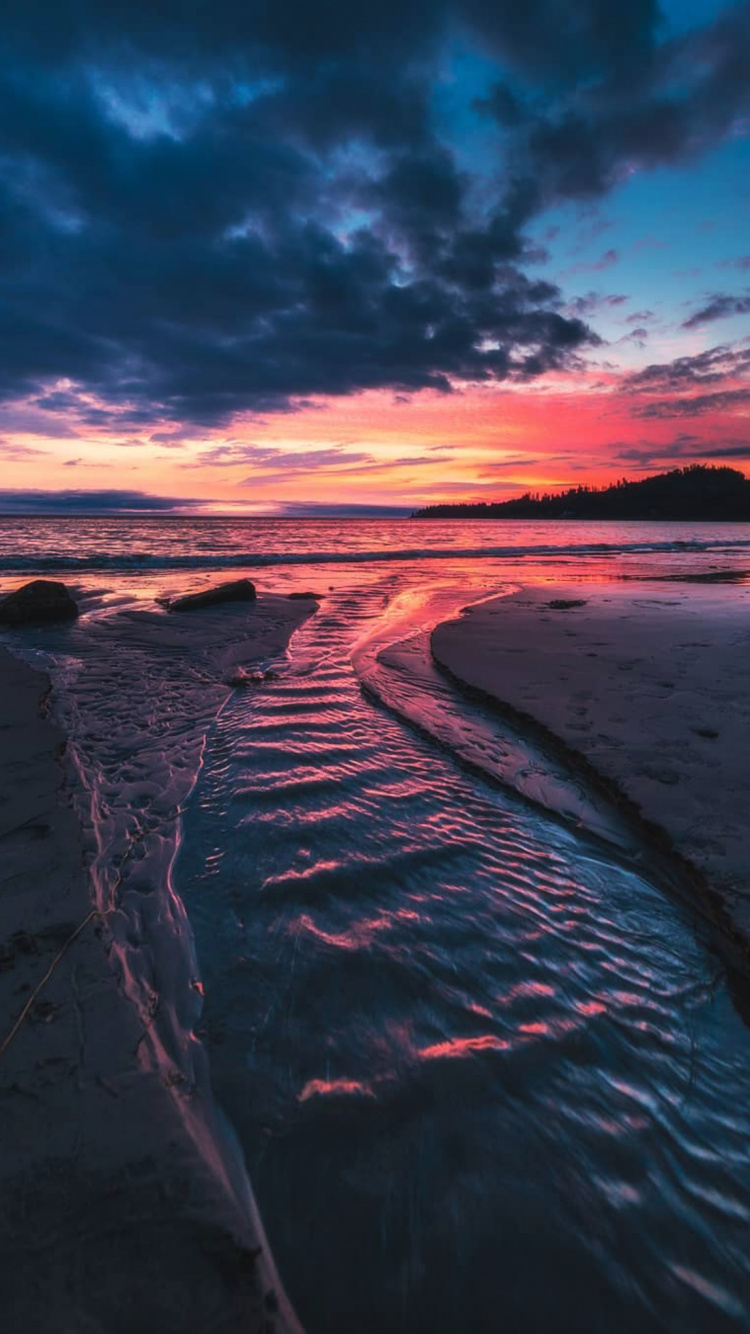 Agua, Ambiente, Los Recursos de Agua, Paisaje Natural, Afterglow. Wallpaper in 750x1334 Resolution