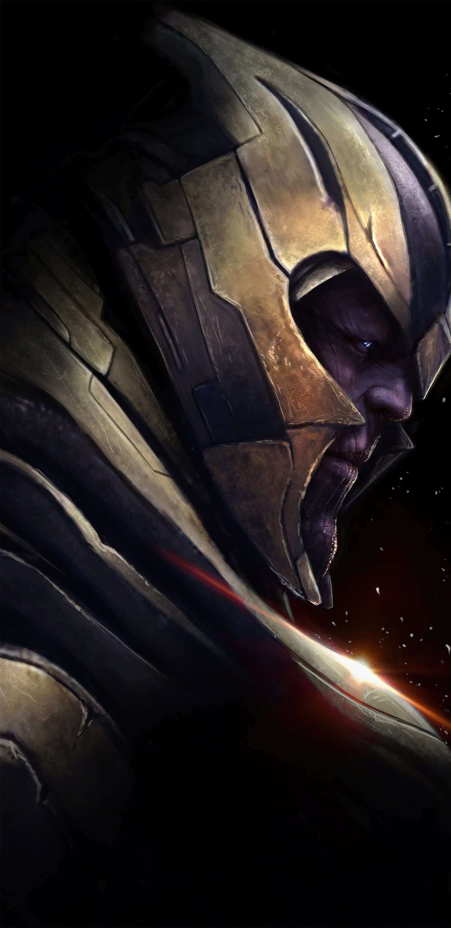 Thanos, Avengers, Thanos Endgame Art, Art, Poster. Wallpaper in 1440x2960 Resolution