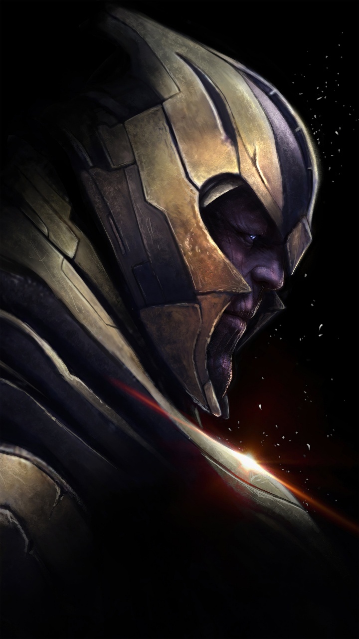 Thanos, Avengers, Thanos Endspielkunst, Kunst, Poster. Wallpaper in 720x1280 Resolution
