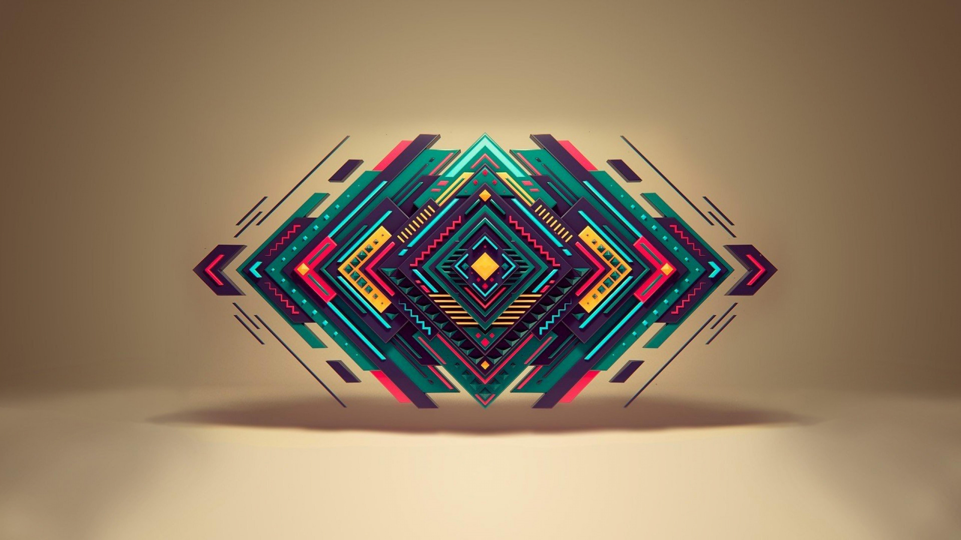 Pink Green and Blue Box. Wallpaper in 1920x1080 Resolution