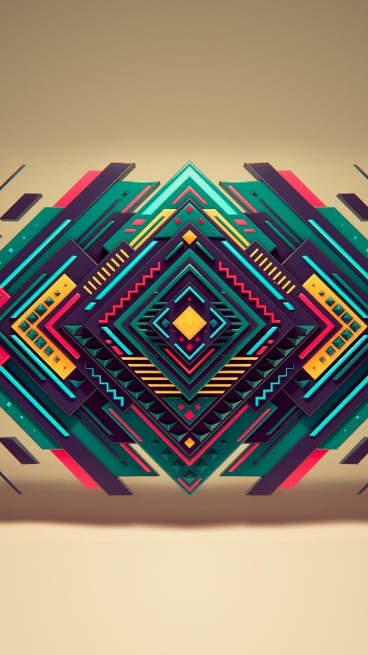 Caja Rosa Verde y Azul. Wallpaper in 720x1280 Resolution