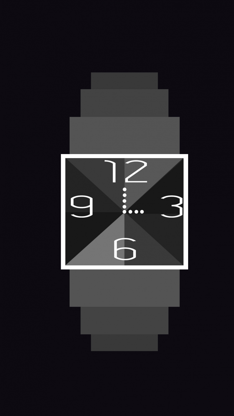 Logo Triangulo Blanco y Negro. Wallpaper in 750x1334 Resolution