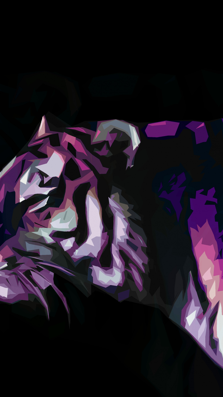 Morado, Manga, Violeta, Felidae, Magenta. Wallpaper in 750x1334 Resolution