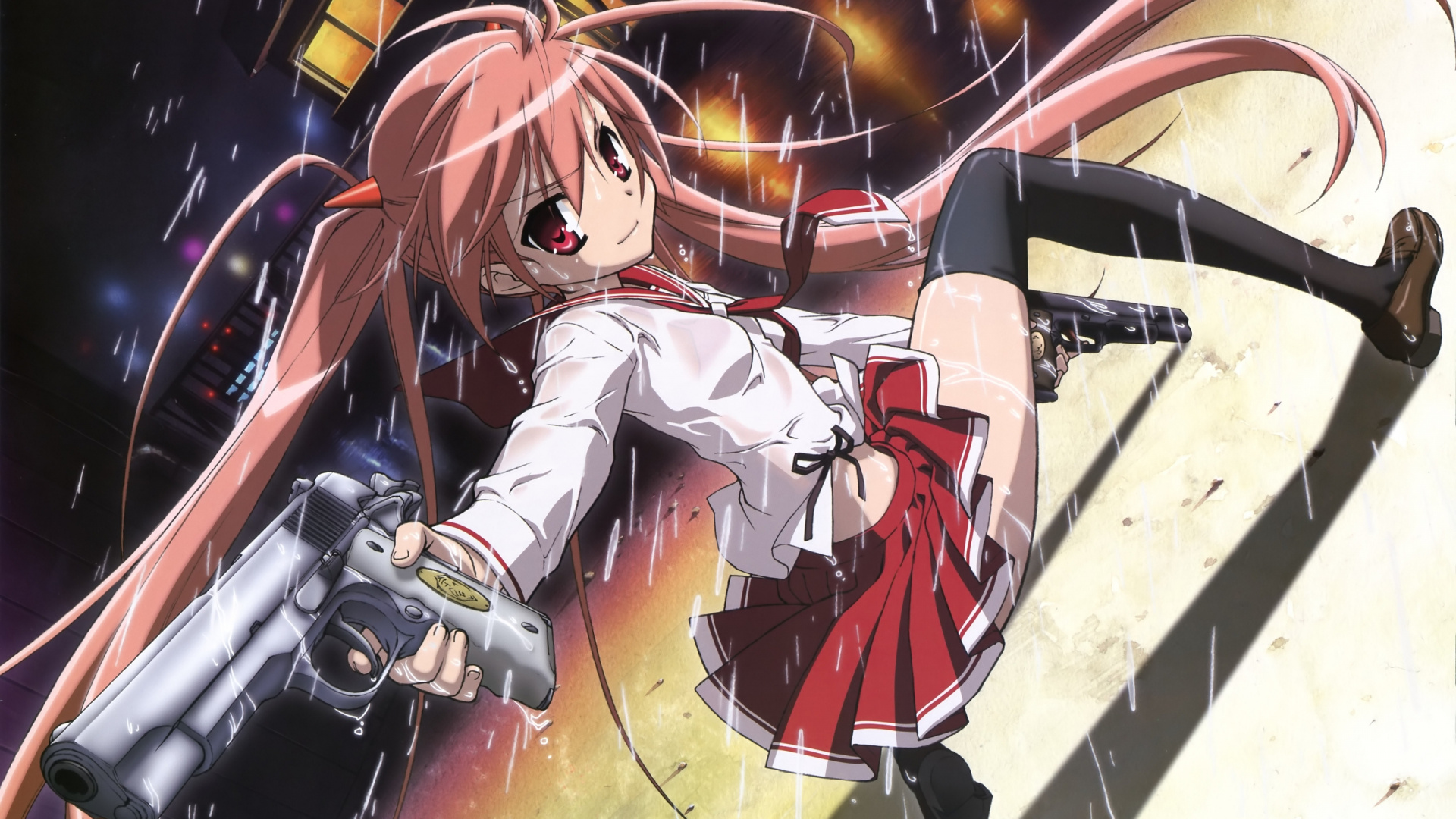 Femme en Robe Rouge et Blanche Personnage D'anime. Wallpaper in 1920x1080 Resolution