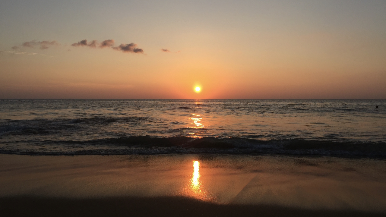 Sunset at Goa, Cavelossim, Aguada Fort, Tourist Attraction, Wanted. Wallpaper in 1280x720 Resolution