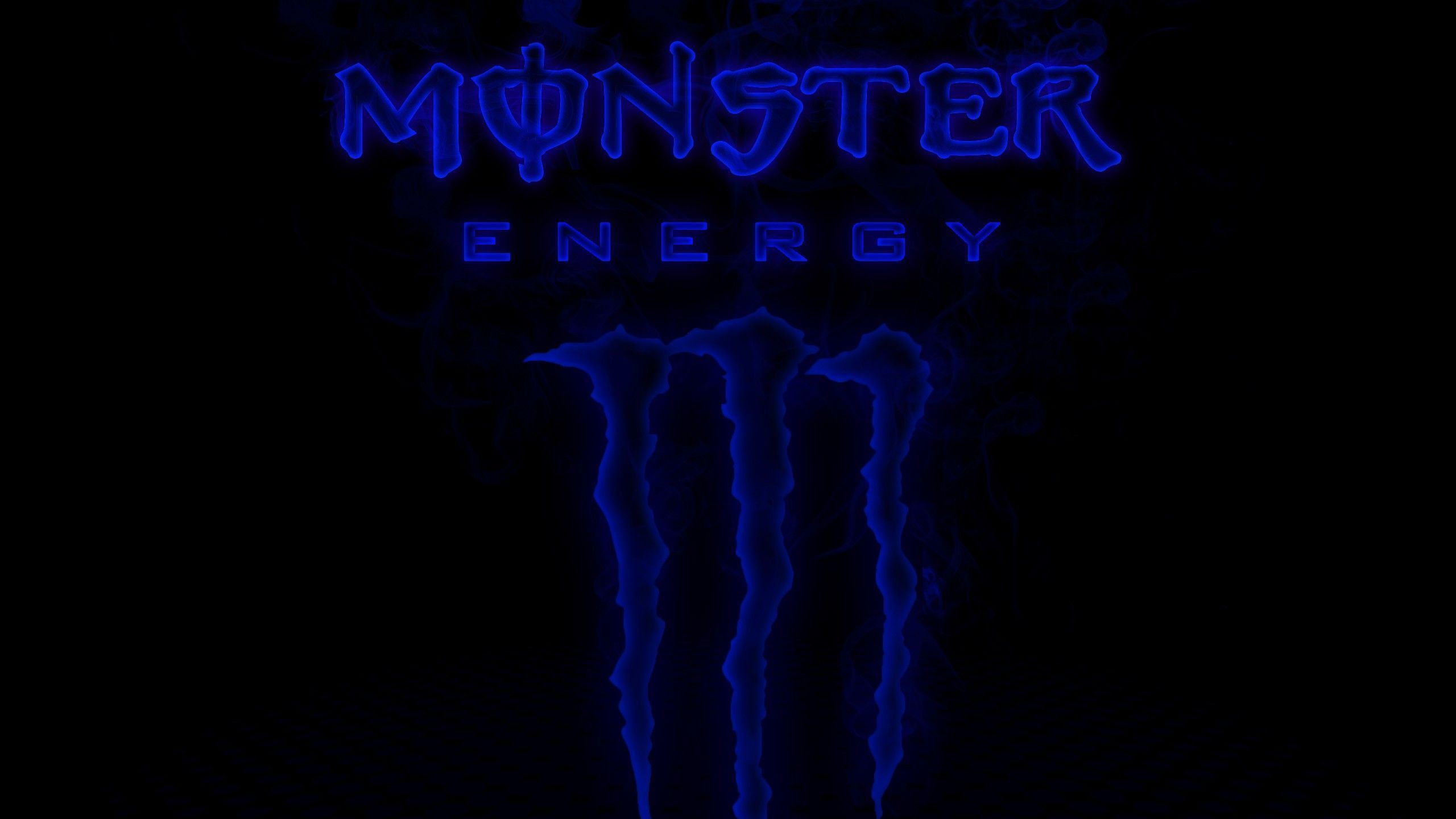 Energy Drink, Firmenzeichen, Schwarz, Blau, Text. Wallpaper in 2560x1440 Resolution