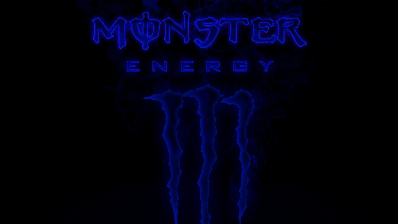 Boisson Énergétique, Logo, Noir, Blue, Texte. Wallpaper in 1366x768 Resolution