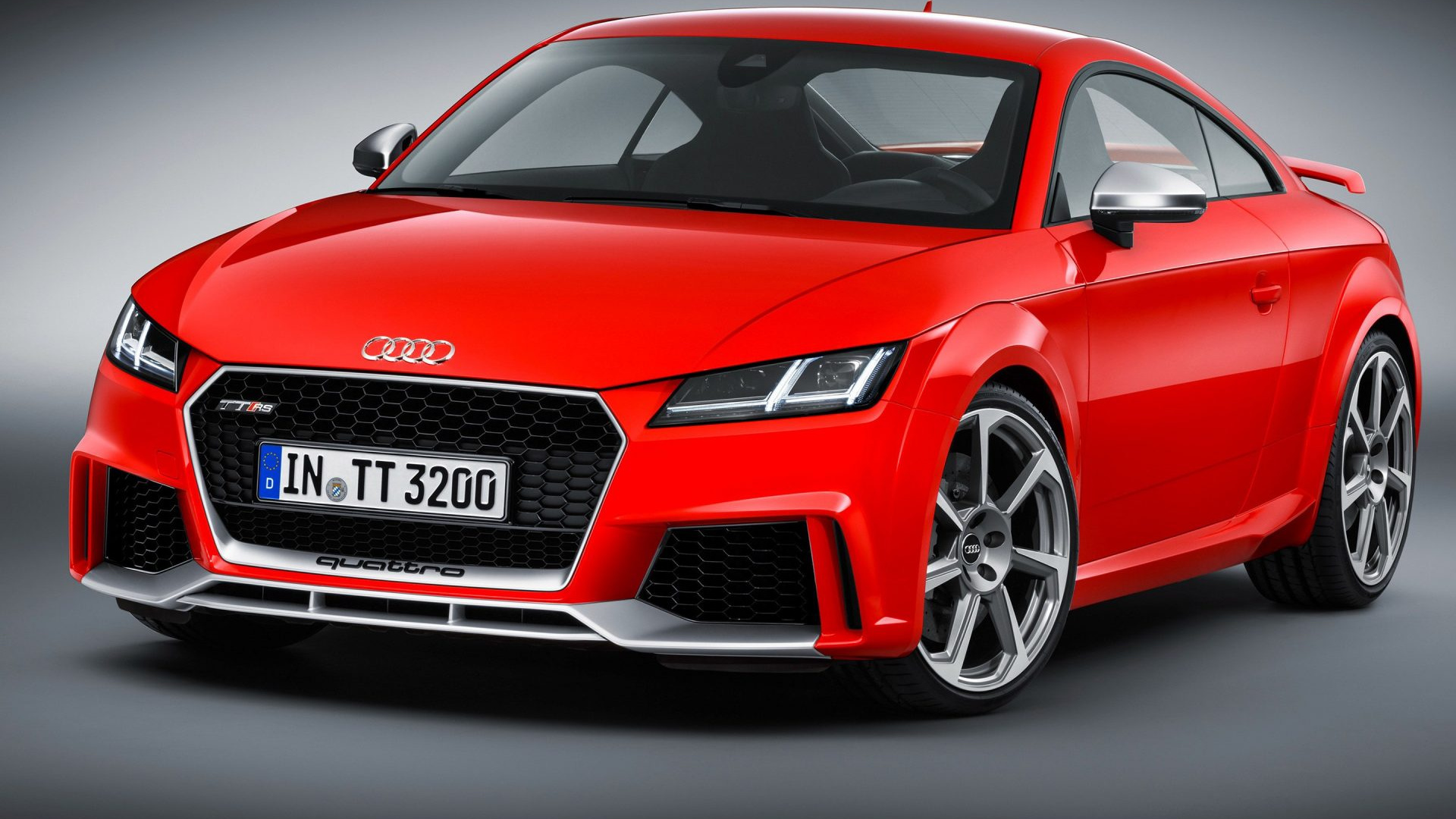 Rotes Audi r 8 Coupé. Wallpaper in 1920x1080 Resolution