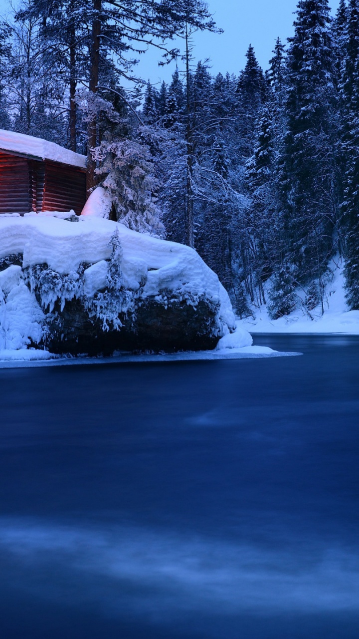 Neige, Eau, Bâtiment, Blue, Paysage Naturel. Wallpaper in 720x1280 Resolution