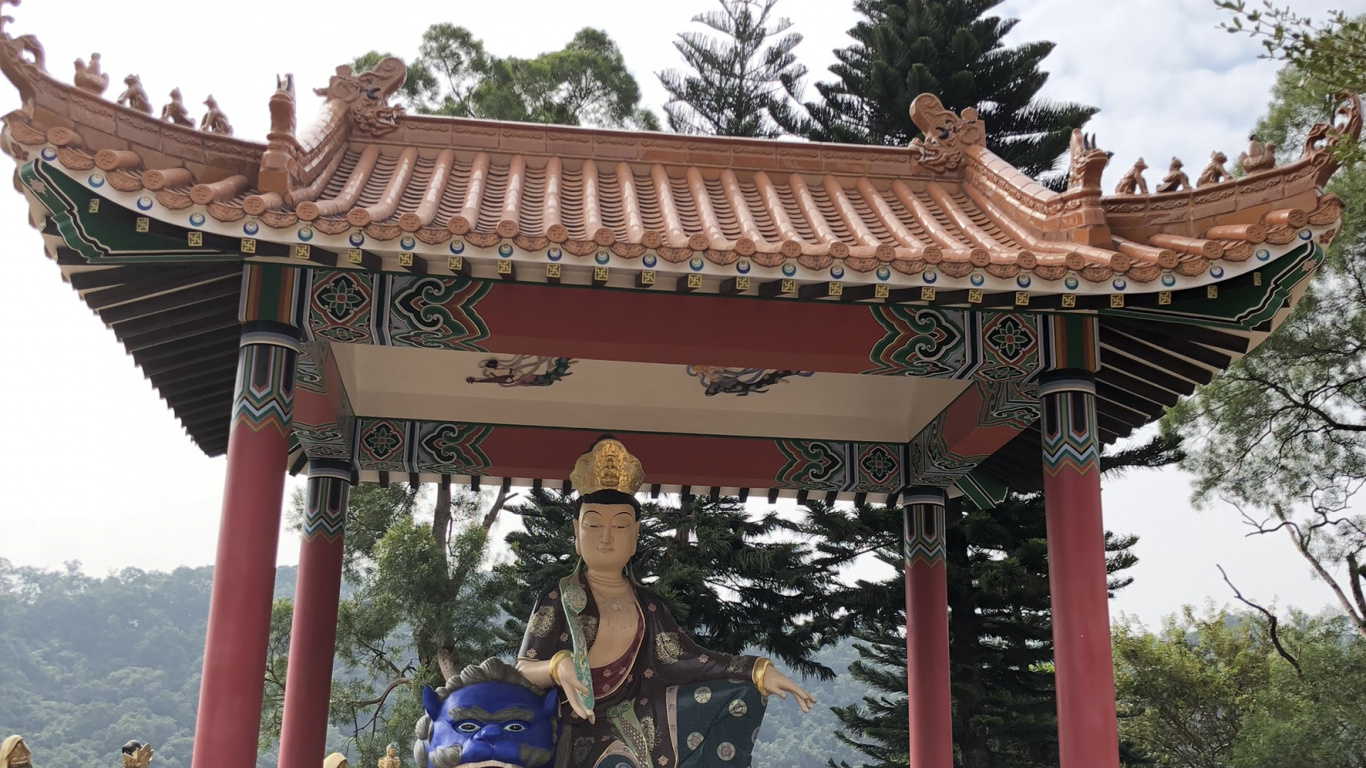 Thaïlande, L'architecture Chinoise, Sanctuaire Shinto, Torii, Tourisme. Wallpaper in 1366x768 Resolution