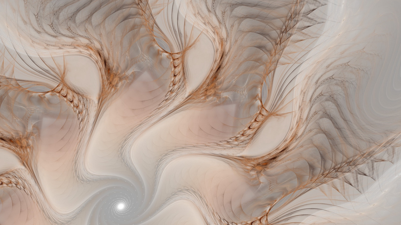 White and Brown Abstract Painting. Wallpaper in 1280x720 Resolution