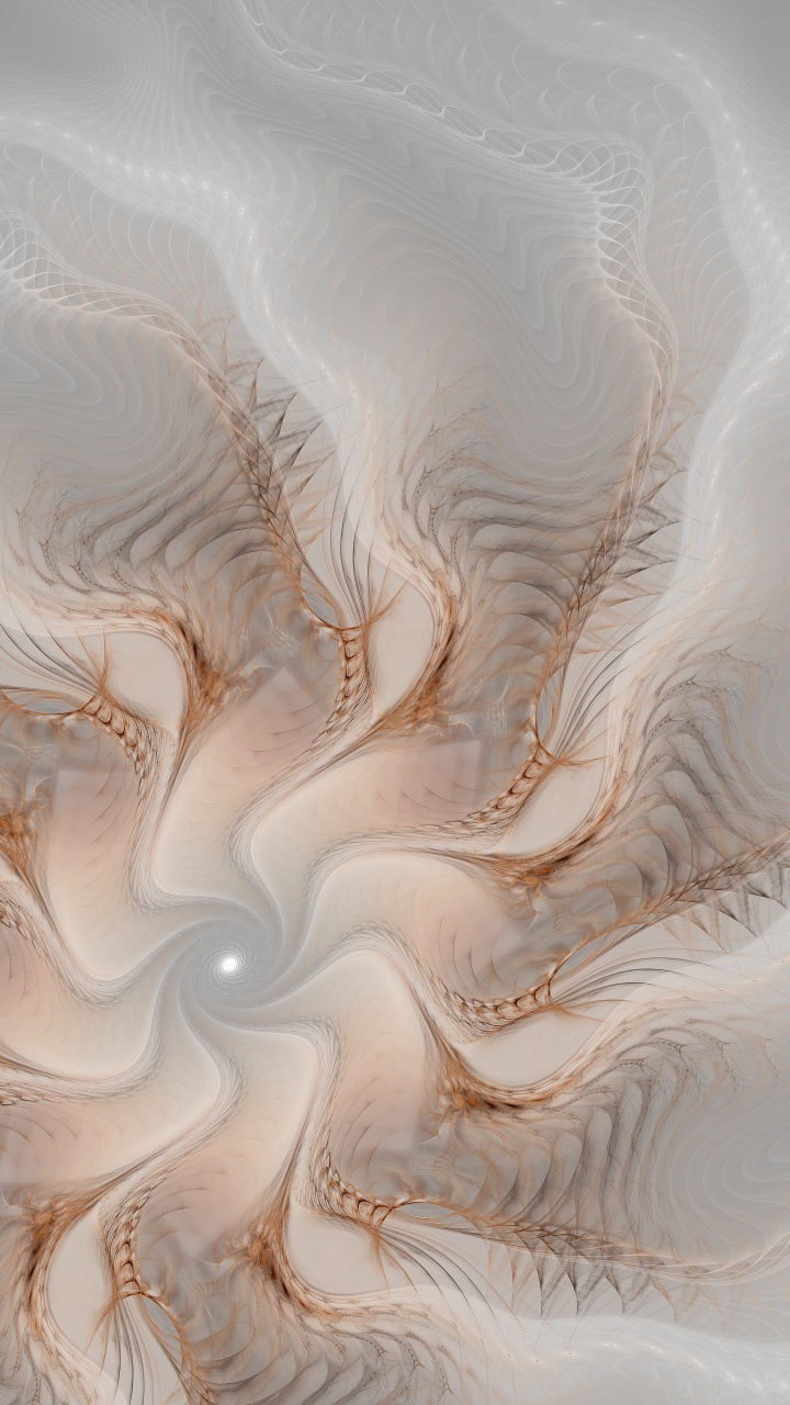 Pintura Abstracta Blanca y Marrón. Wallpaper in 720x1280 Resolution