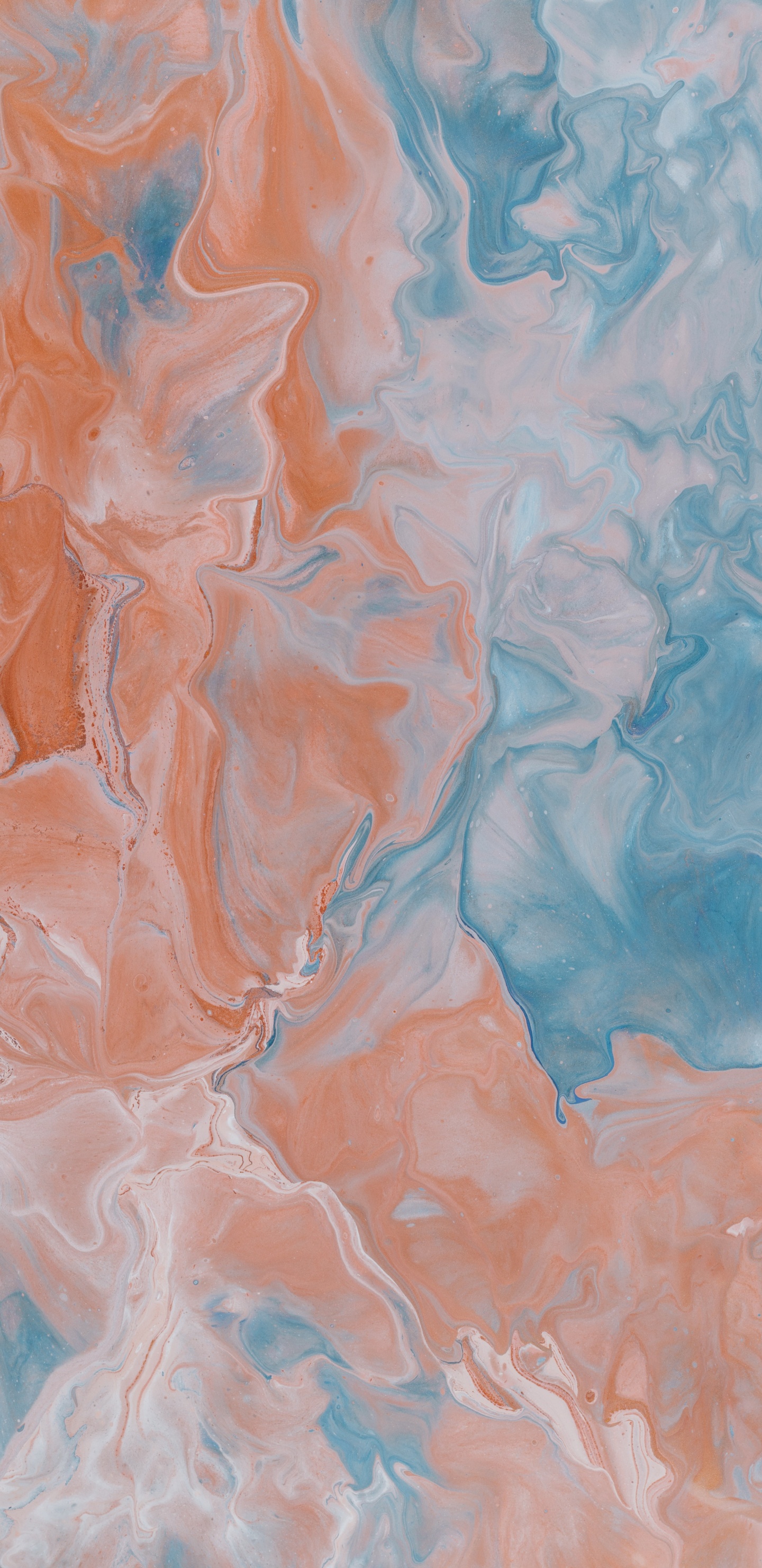 Blue and White Water Surface. Wallpaper in 1440x2960 Resolution