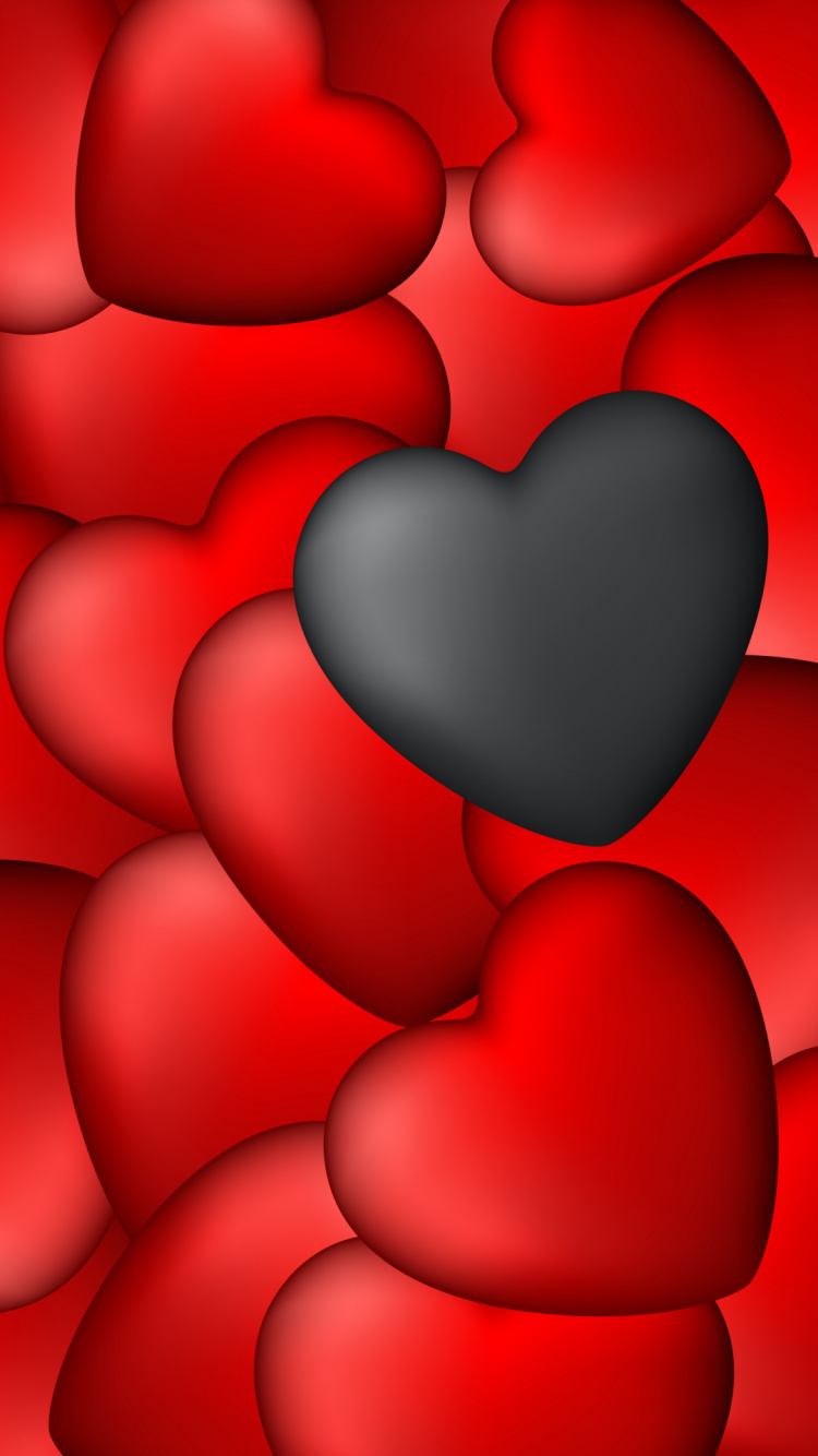 Heart, Gesture, Red, Material Property, Magenta. Wallpaper in 750x1334 Resolution