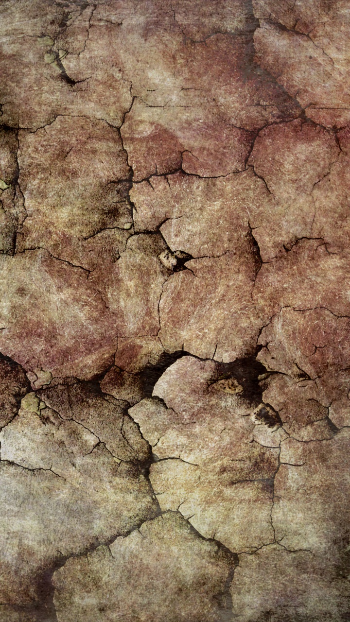 Braunes Und Graues Steinfragment. Wallpaper in 720x1280 Resolution