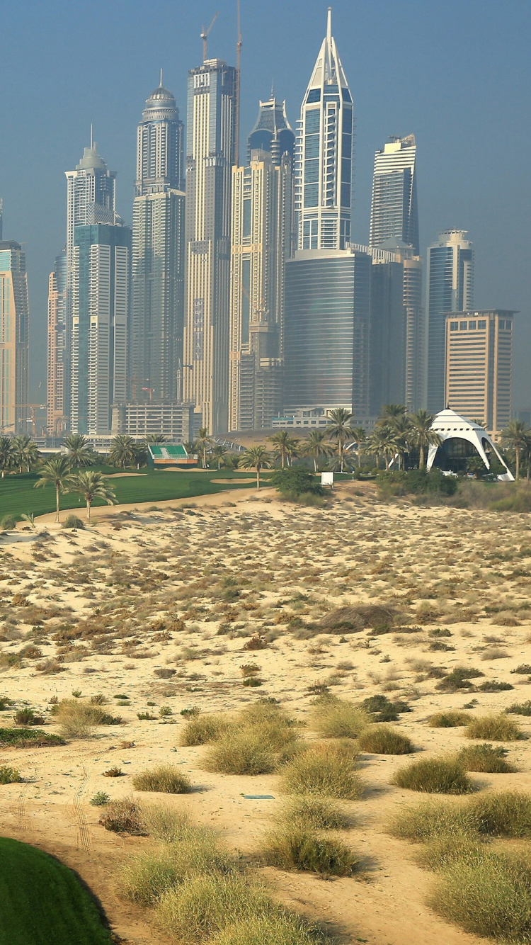 Grüne Wiese in Der Nähe Von Stadtgebäuden Tagsüber. Wallpaper in 750x1334 Resolution