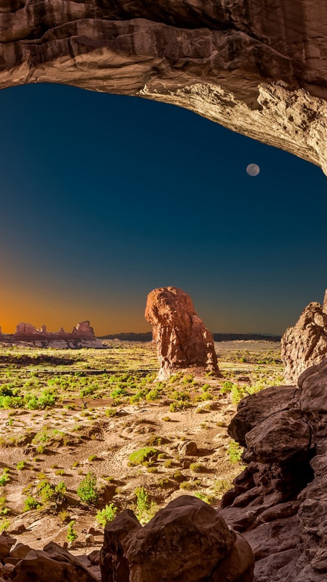 Brown Rock Formation Under Blue Sky During Daytime. Wallpaper in 1080x1920 Resolution