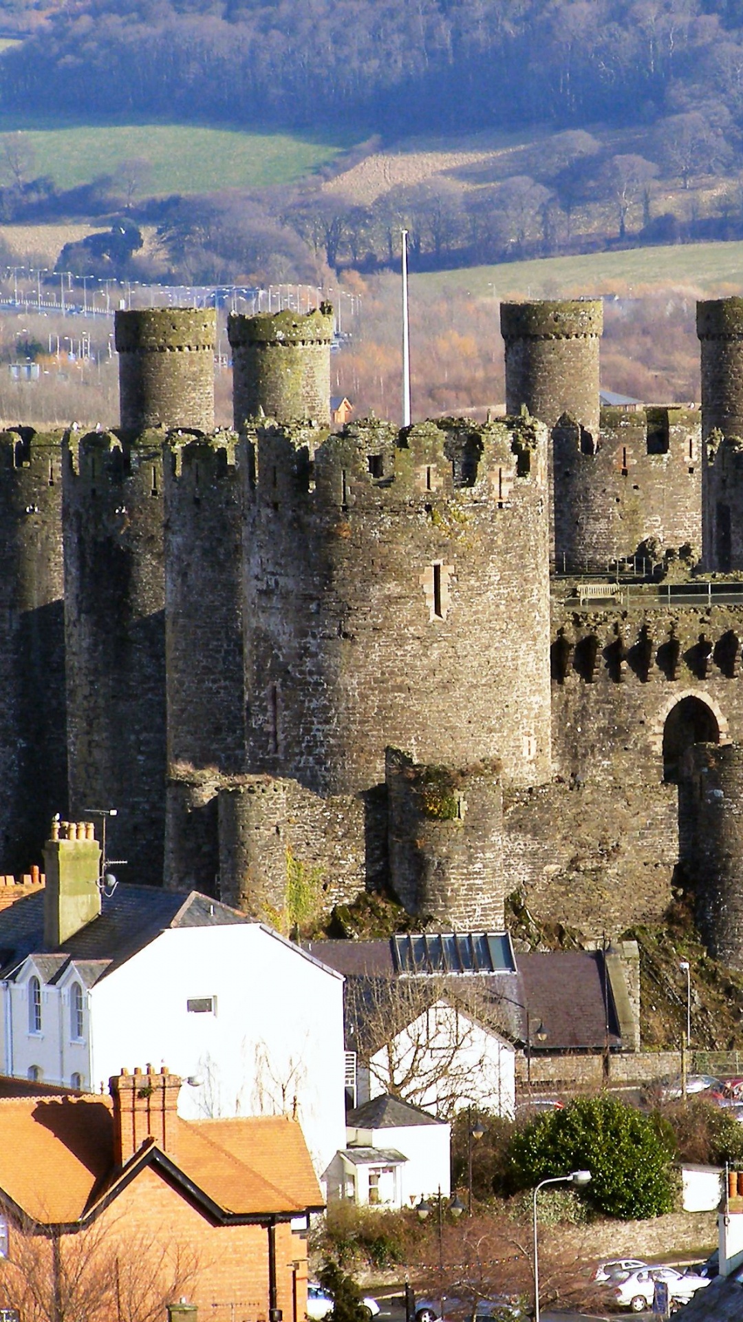Brown Concrete Castle Under Blue Sky During Daytime. Wallpaper in 1080x1920 Resolution