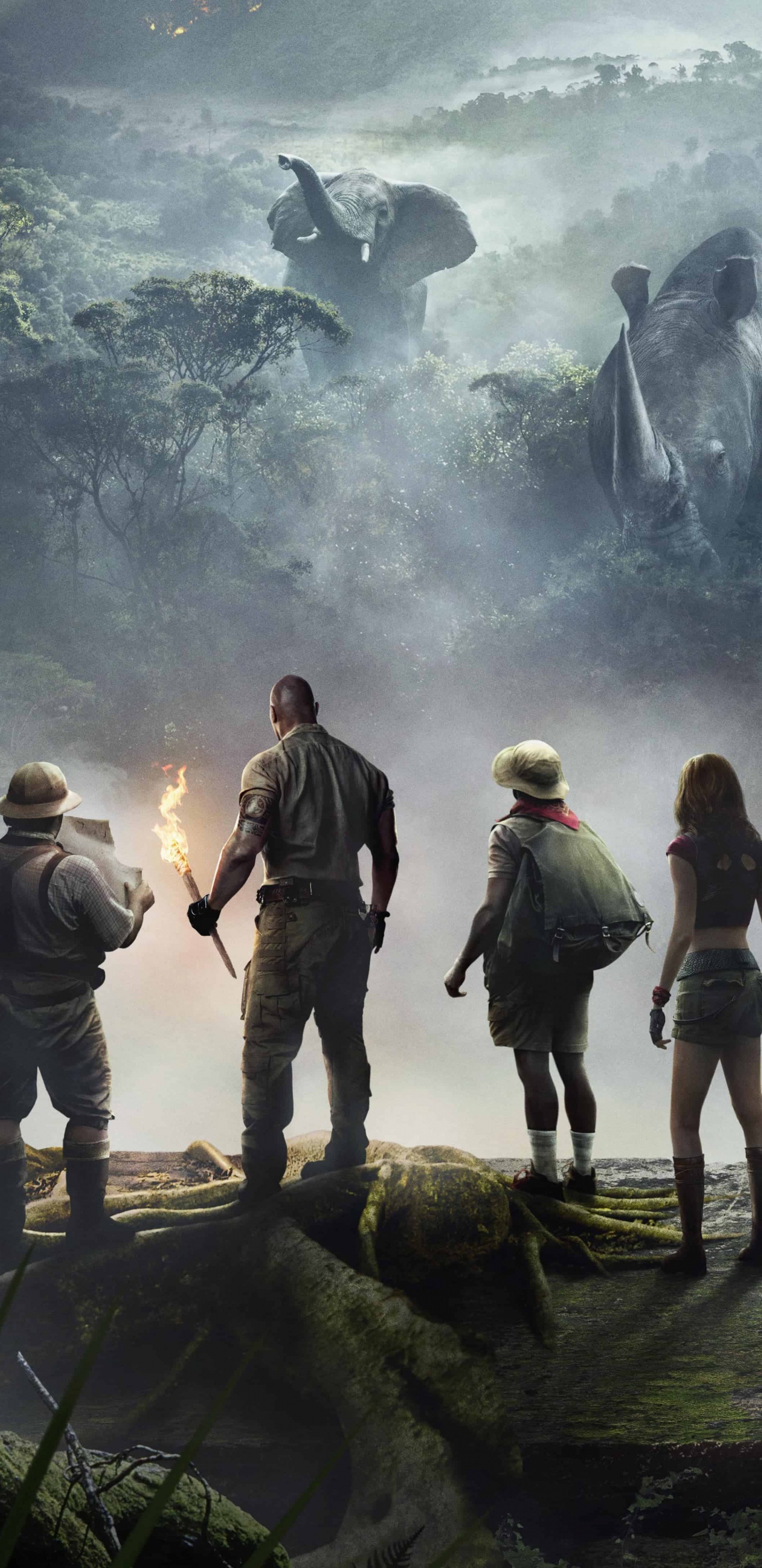 Jumanji, Nature, Jungle, Cours D'eau, Rainforest. Wallpaper in 1440x2960 Resolution