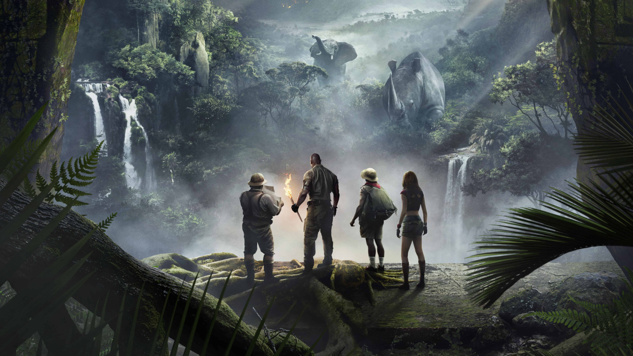 Jumanji, Nature, Jungle, Watercourse, Rainforest. Wallpaper in 1280x720 Resolution