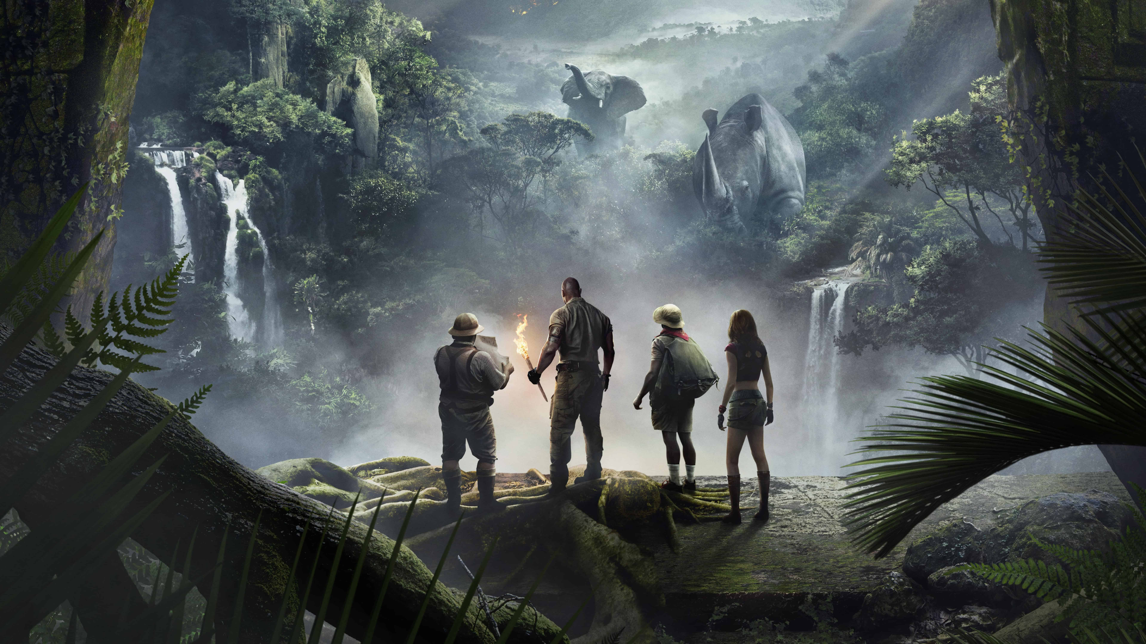 Jumanji, Nature, Jungle, Watercourse, Rainforest. Wallpaper in 3840x2160 Resolution