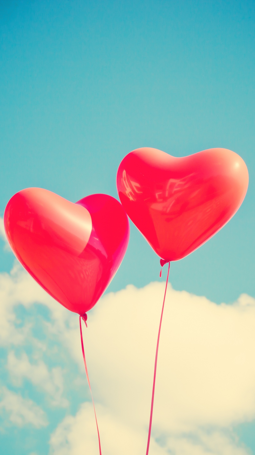 Ballon Coeur, Montgolfière, Cœur, le Jour de Valentines, Amour. Wallpaper in 1080x1920 Resolution