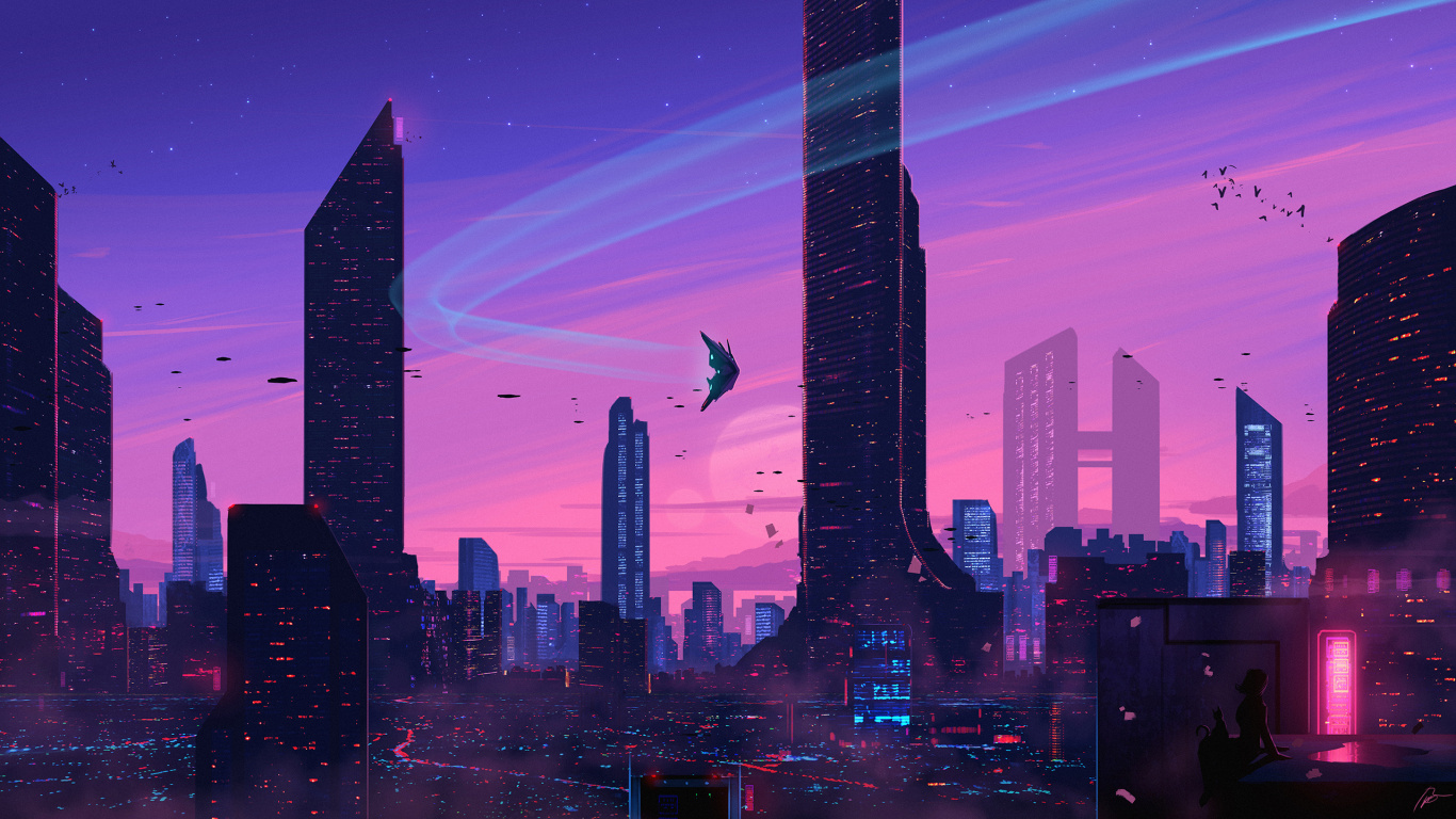 Art Futuriste, la Science-fiction, Concept Art, Art, Artiste. Wallpaper in 1366x768 Resolution