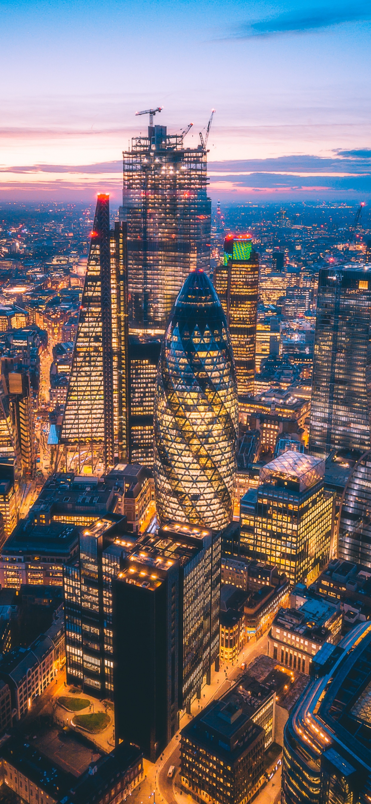 Aerial View of City Buildings During Daytime. Wallpaper in 1242x2688 Resolution