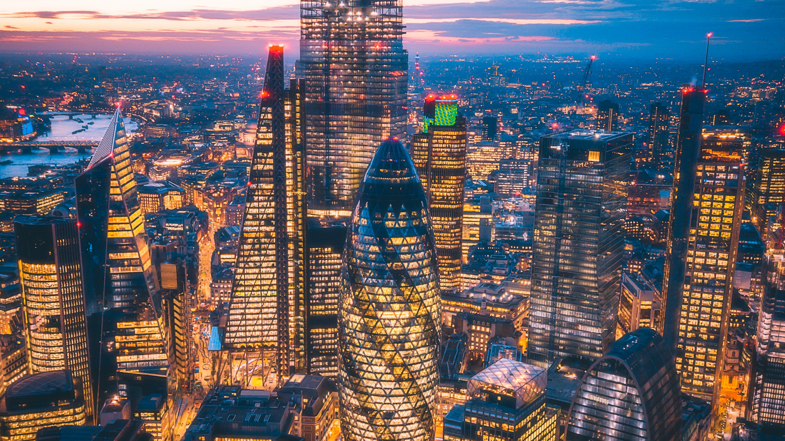 Aerial View of City Buildings During Daytime. Wallpaper in 2560x1440 Resolution