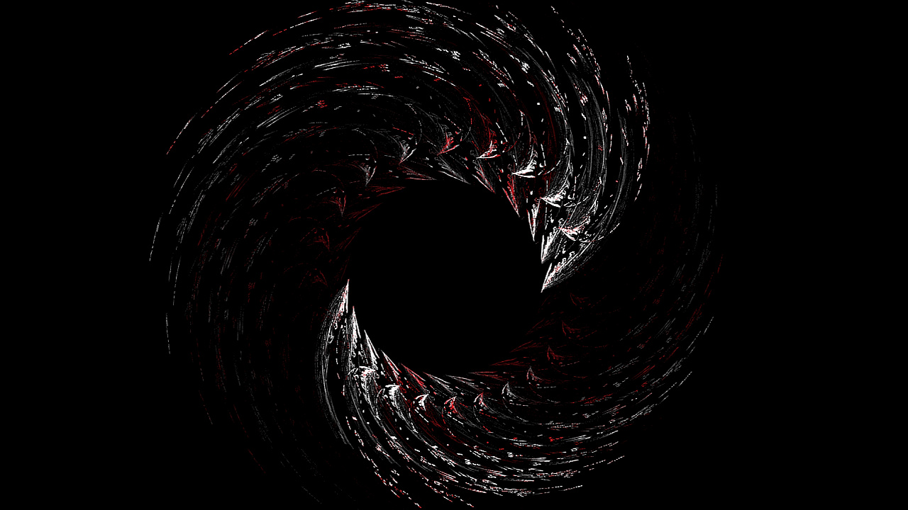 Black and White Spiral Illustration. Wallpaper in 1280x720 Resolution