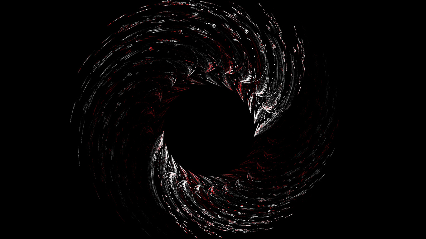 Illustration en Spirale Noir et Blanc. Wallpaper in 1366x768 Resolution