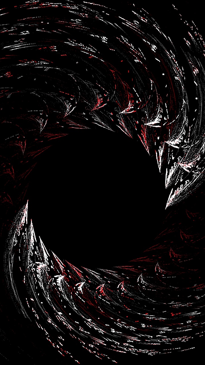 空间, 旋涡, 圆圈, 螺旋, 黑色的 壁纸 720x1280 允许