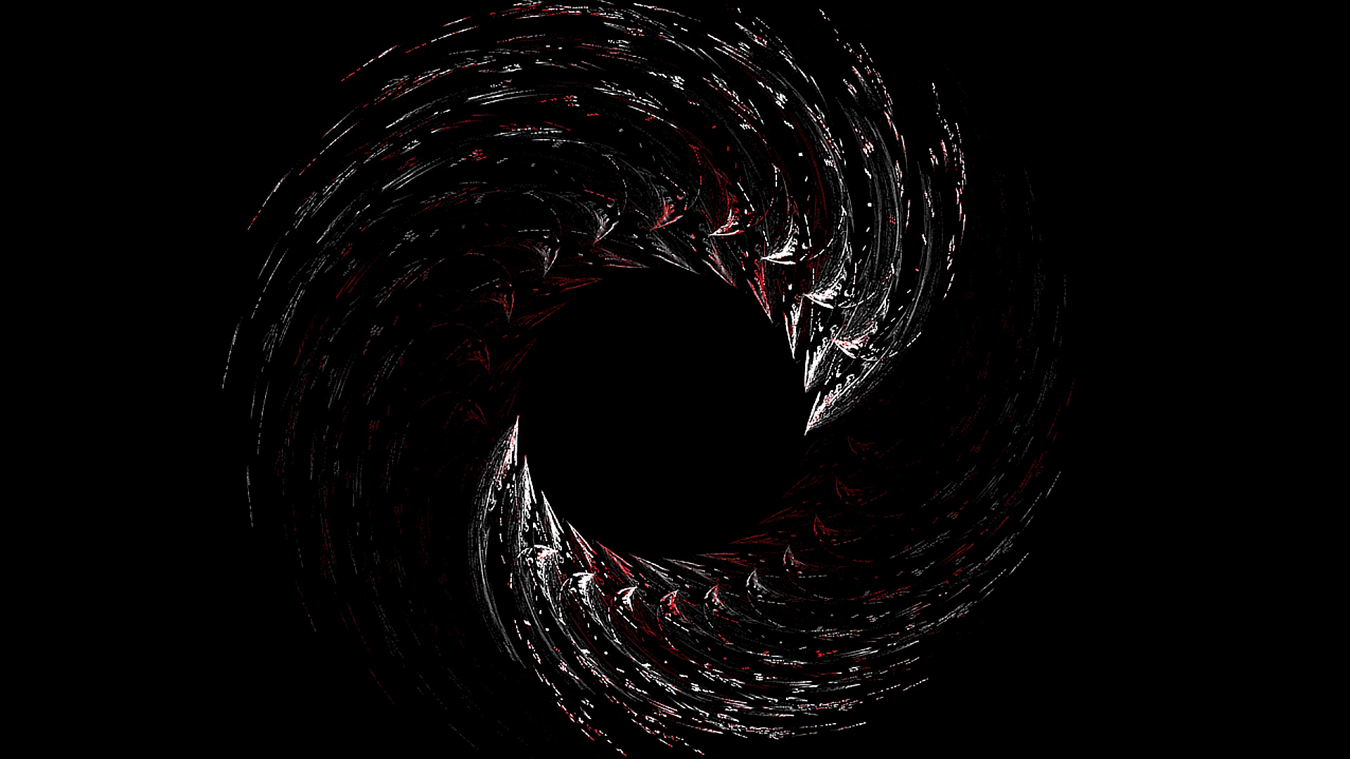 Schwarz-Weiß-Spiralillustration. Wallpaper in 1920x1080 Resolution