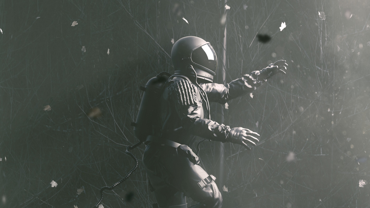 Casque Noir et Blanc Sur Surface Noire. Wallpaper in 1280x720 Resolution