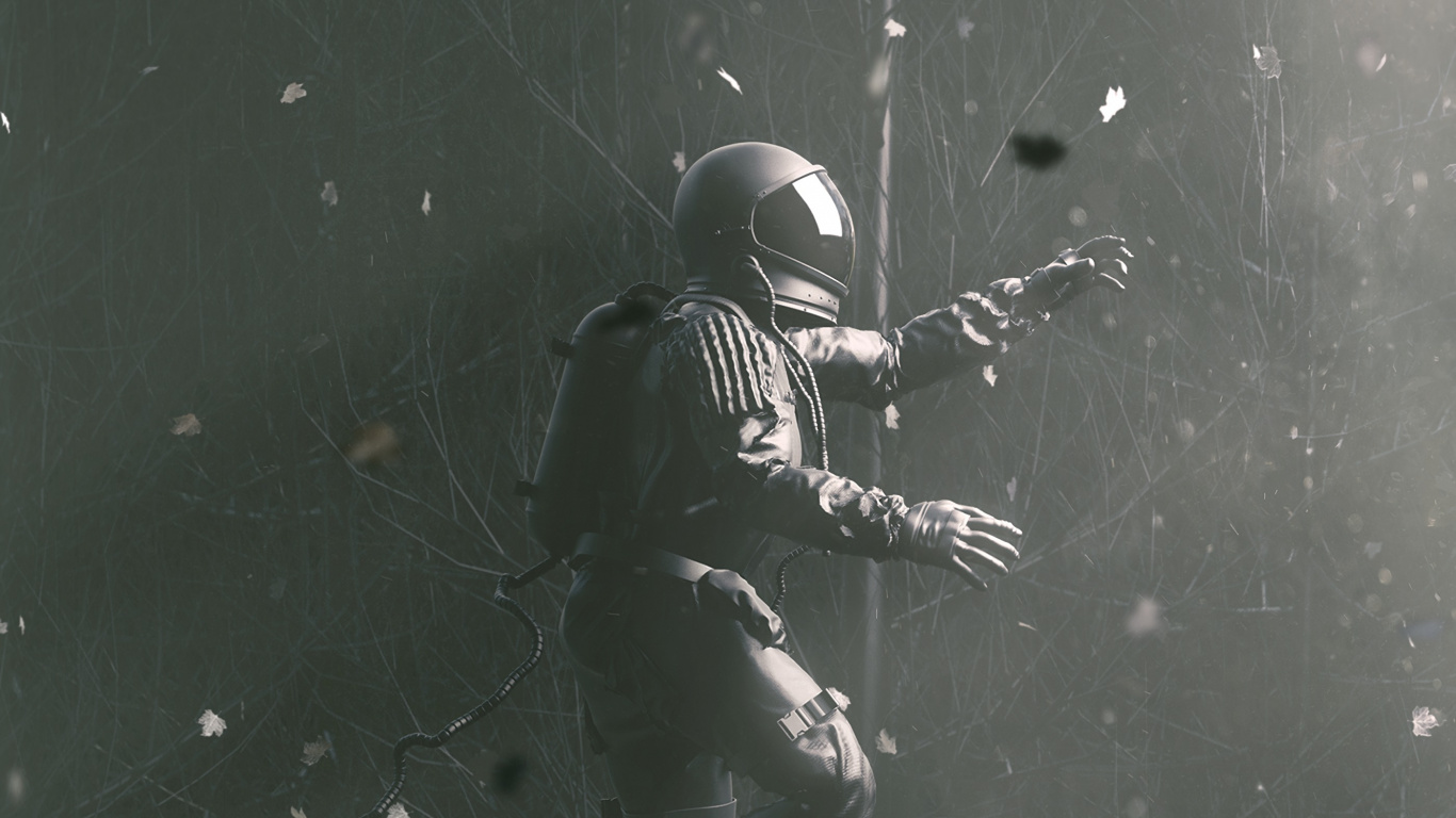 Casque Noir et Blanc Sur Surface Noire. Wallpaper in 1366x768 Resolution