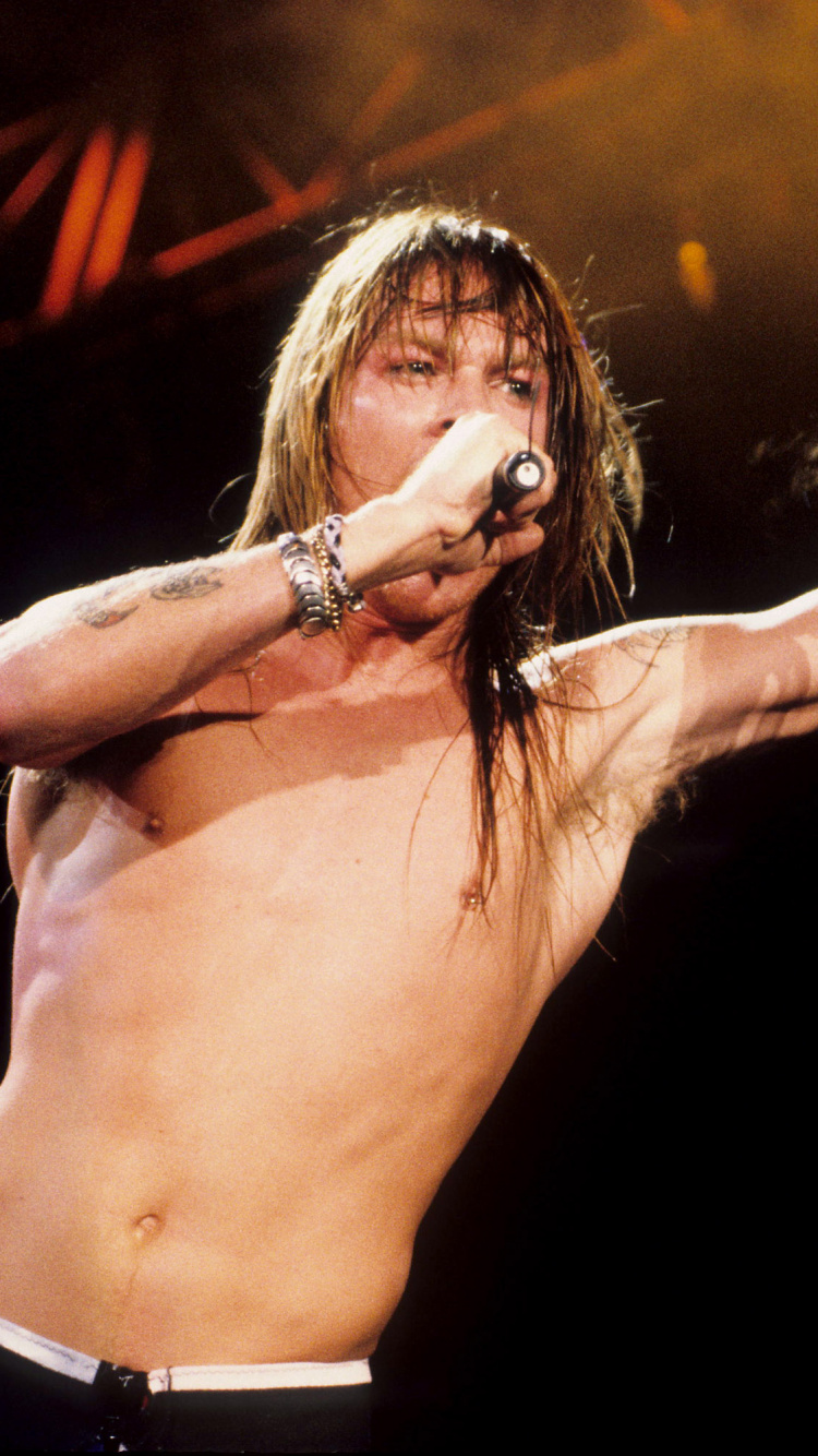 Guns N Roses, Performance, Singing, Singer, Performing Arts. Wallpaper in 750x1334 Resolution