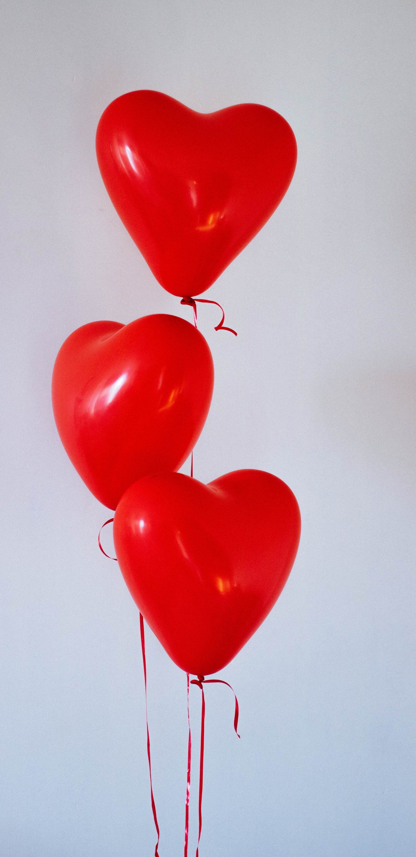 Red Heart Balloons, Balloon, Love Foil Balloons, Red Heart Balloon, Love Balloon. Wallpaper in 1440x2960 Resolution