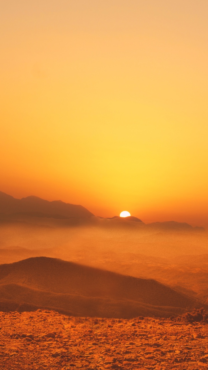 Sunset, Sunrise, Horizon, Afterglow, Orange. Wallpaper in 720x1280 Resolution