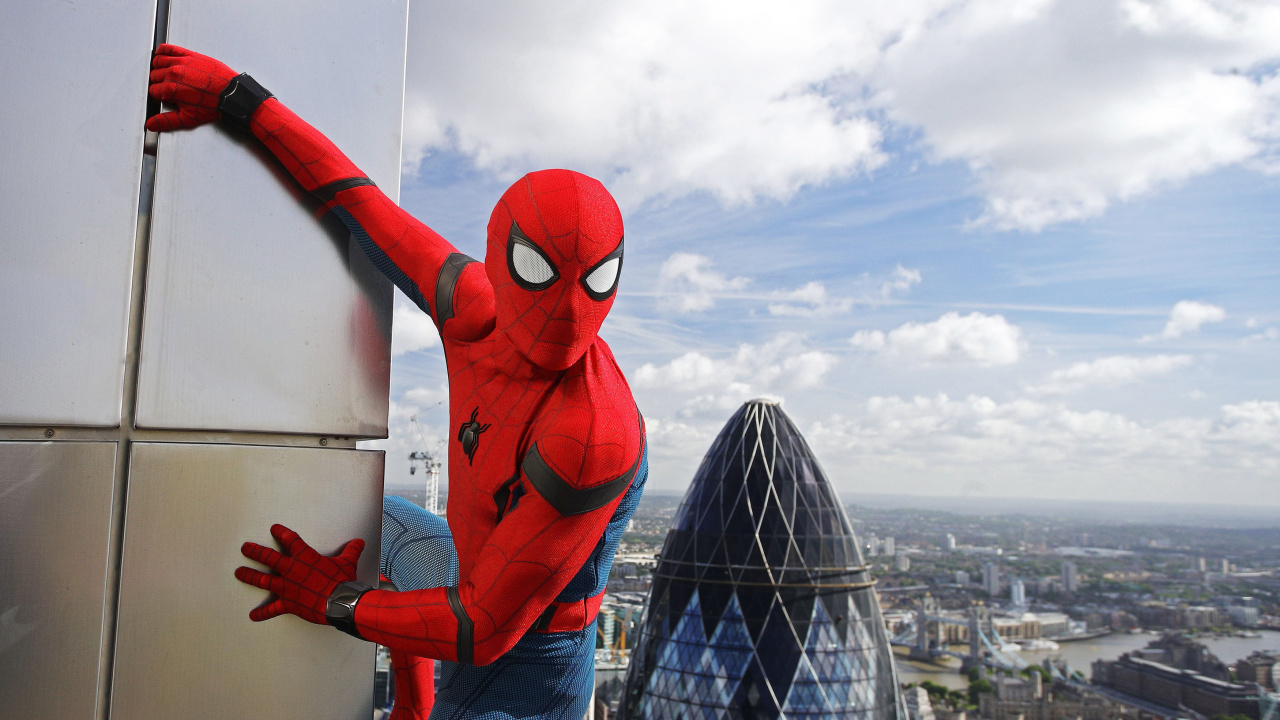 Spider-man, 致幻客, 蜘蛛侠回家, 服装, 红色的 壁纸 1280x720 允许