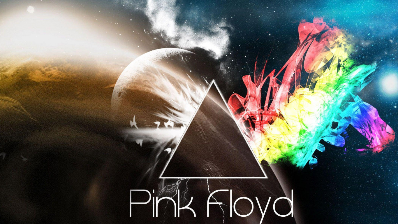 Pink Floyd, El Rock Progresivo, Espacio, el Espacio Exterior, Universo. Wallpaper in 1366x768 Resolution