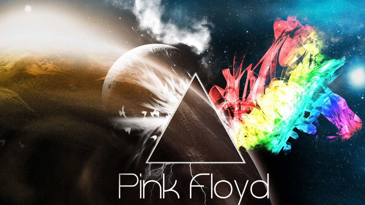 Pink Floyd, Rock Progressif, Le Côté Sombre de la Lune, Espace, Espace Extérieur. Wallpaper in 1280x720 Resolution