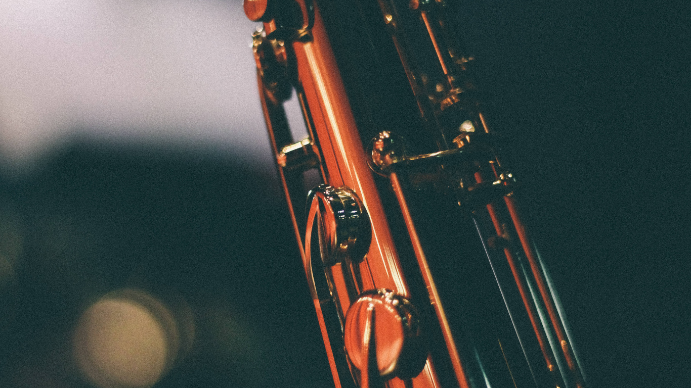 Saxophone, Woodwind Instrument, Jazz, Metal, Music. Wallpaper in 1366x768 Resolution