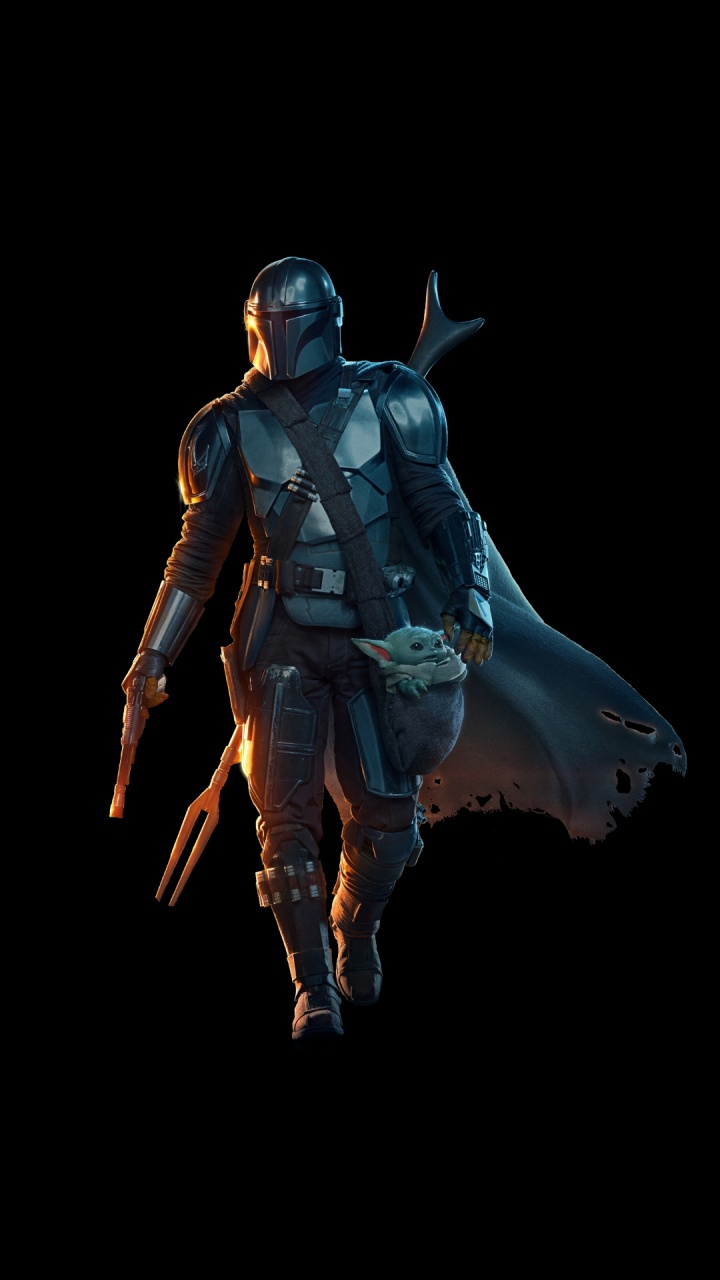 Grogu, The Mandalorian - Season 2, Yoda, Toy, Armour. Wallpaper in 720x1280 Resolution