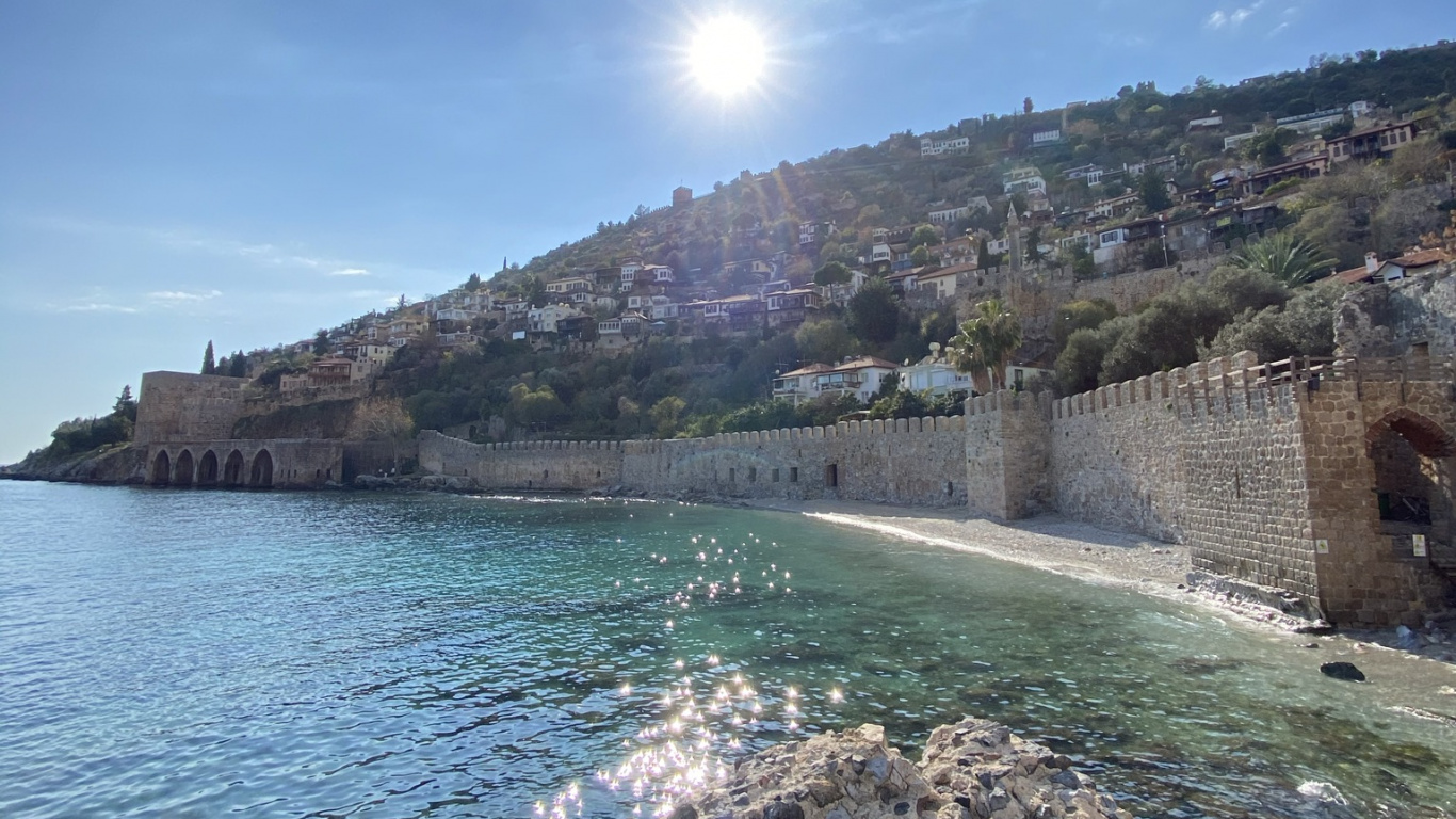 Kizilkule, Wasser, Cloud, Wasserressourcen, Azure. Wallpaper in 1366x768 Resolution