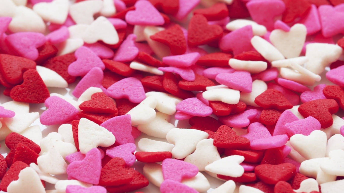 Valentines Day, Gift, February 14, Heart, Pink. Wallpaper in 1366x768 Resolution